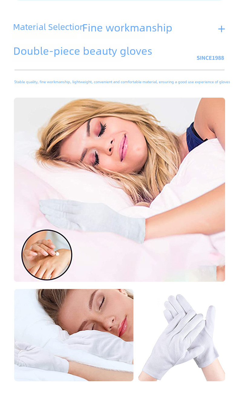 guanti bianchi in cotone transfrontalieri etichetta doppia protezione del lavoro compiti testo gioco guanti commercio estero guanti all'ingrosso_voghion.com
