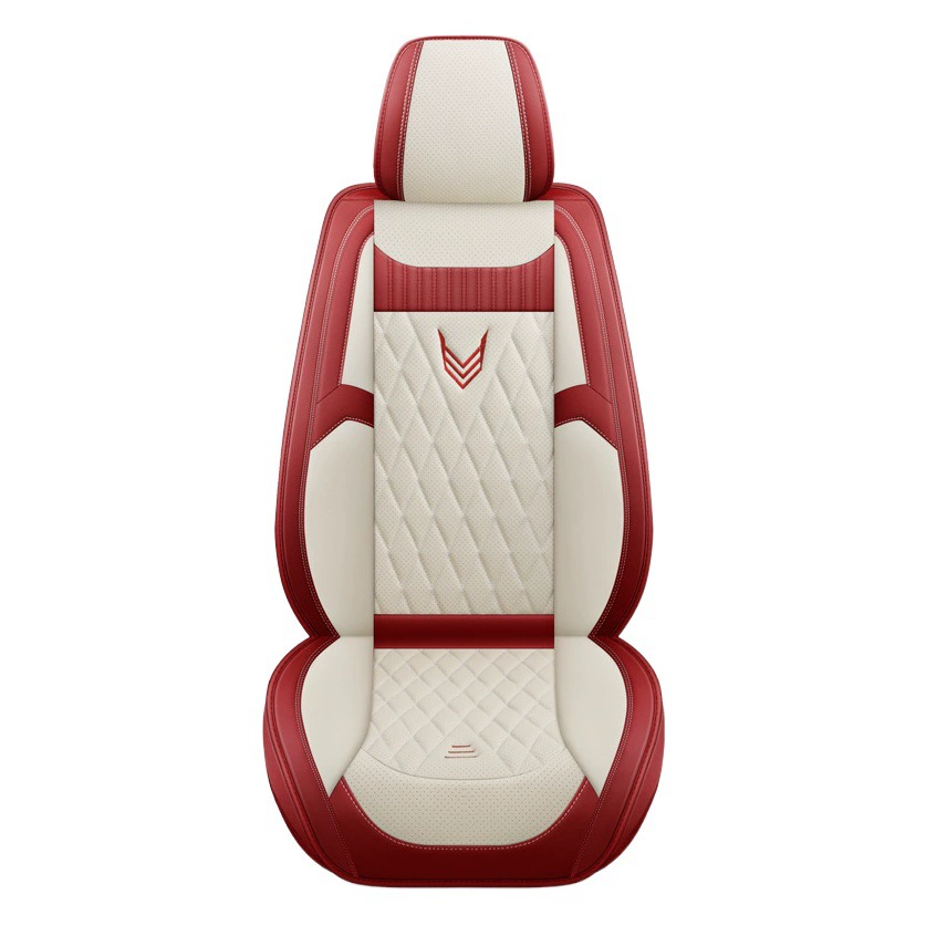 Чехол на автомобильное сиденье Новый Специальный универсальный перфорированный дышащий полностью кожаный зимний салон автомобиля Four Seasons Подушка сиденья