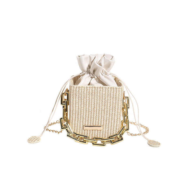 2023 nuevo cordón bolso de las mujeres de moda casual moda cintura cadena hombro bolsa de mensajero estilo occidental cadena portátil pequeña bolsa cuadrada