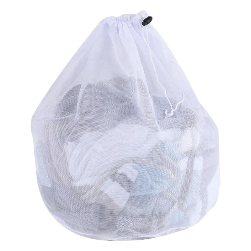 Фабрика оптом Прачечная сетчатый мешок стиральный мешок толстая и тонкая сетка утолщенная большая прачечная шнурок круглый мешок на шнурке