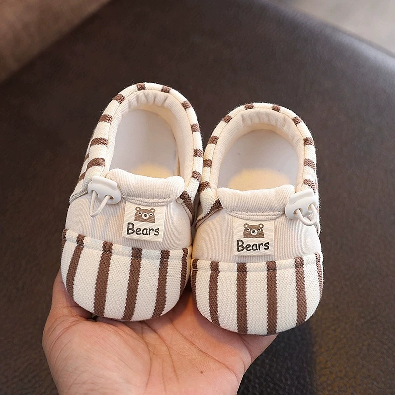 Детская обувь для новорожденных 3-6-12 месяцев, детская тканевая обувь на мягкой подошве, весенне-осенняя обувь ручной работы, не падающая