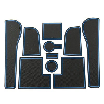 Suitable for Golf 7 modified storage slot mat door slot mat silicone anti-slip mat storage mat car interior products (Anti-slip mat) - blue