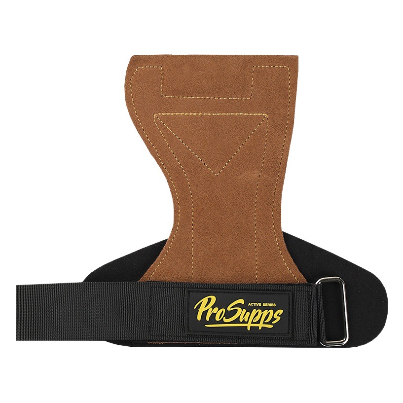 Prosupps Fitness Deadlift Support Belt for Men and Women, Cowhide Hyde Strength Training Protective Gear, Palm Protection, Wrist Protection, Anti-Slip