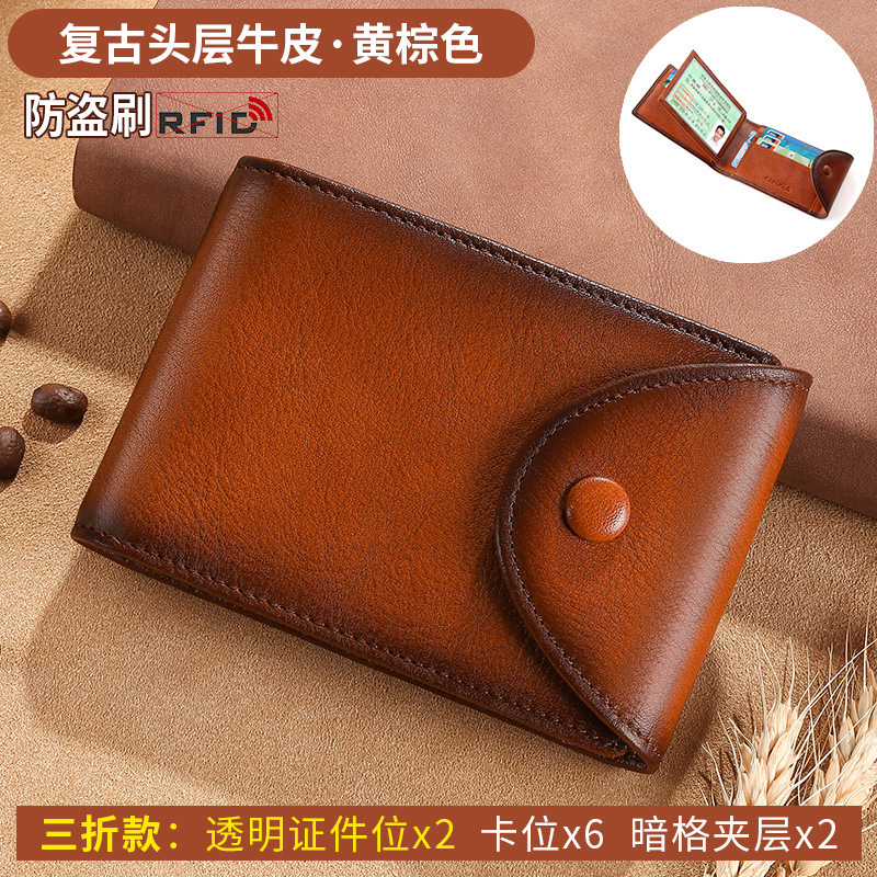 Licencia de conducir Licencia de conducir Dos en uno 2025 Nuevo estilo de cuero para hombres Estuche protector Estuche de cuero Estuche para tarjetas de almacenamiento