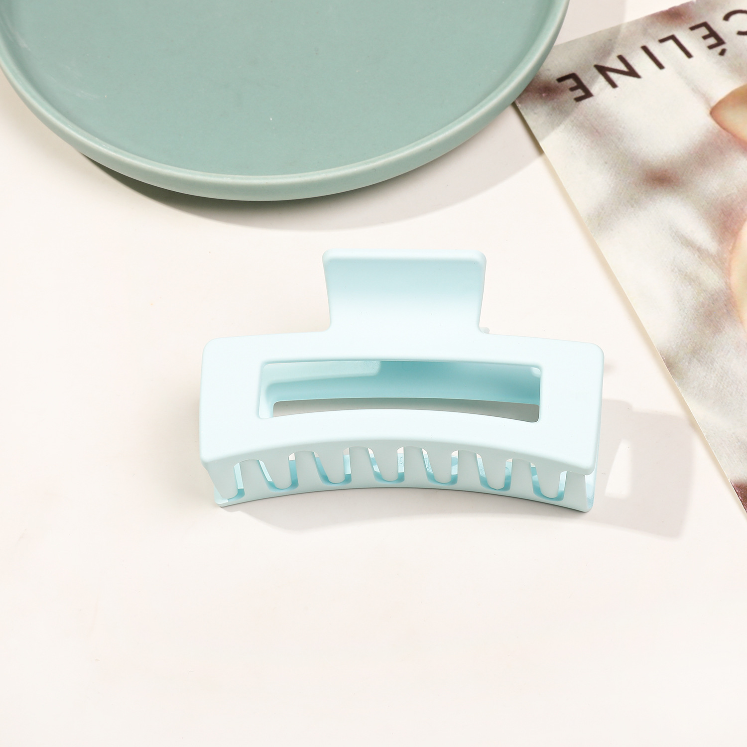 8.5cm 사각 반투명 라이트 블루 14