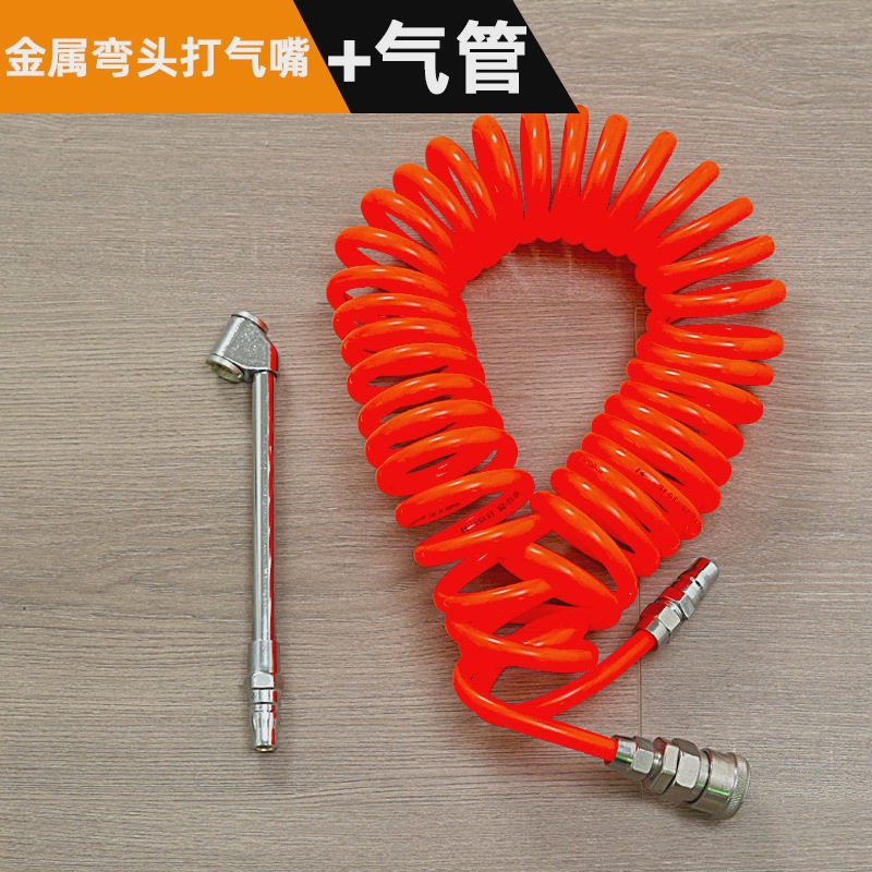 Neumático de coche, boquilla de aire, manguera, boquilla de inflable de doble cabezal, motocicleta, bicicleta, bicicleta, camión, palanca de aire de manivela