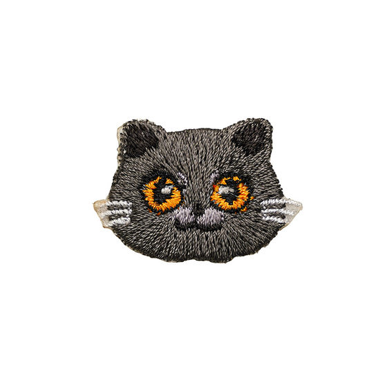 Three-Dimensional Cat Embroidered Cloth Patch, Modern Cartoon Cat DIY Cloth Patch, Clothing Stain Repair and Ironing Ready Stock