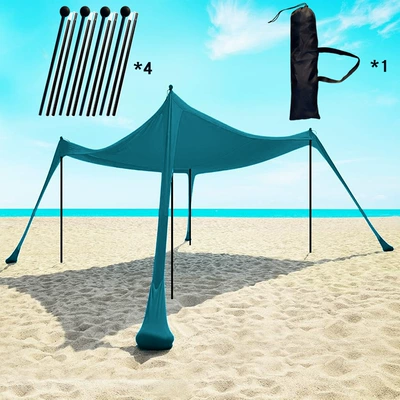 Outdoor Tent, Portable One-Piece Style, Avtomobil yan çətirləri - new-malachite-green-4-iron-200210150cm