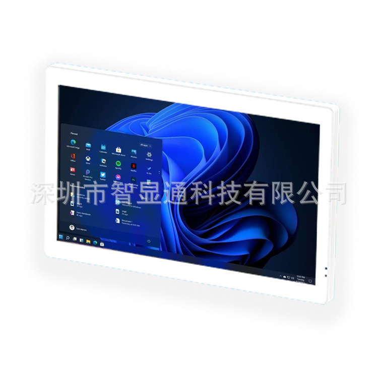 15.6寸白色壁挂网络Windows一体机智能分屏远程管理工控一体机