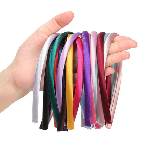 10mm Fabric Headband Fashion Hairstyle Accessory Wide Edge Chiffon DIY Handmade