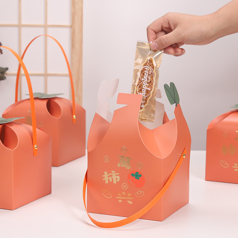 2024 Año Nuevo caja de regalo de embalaje de galletas con regalo de mano nougat copo de nieve crujiente caja de arroz glutinoso barco caja de dulces ventas directas