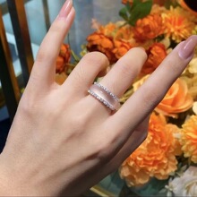 批发冰种镀银镶嵌白玉髓女款戒指白玛瑙一戒两戴玉石戒指直播供货