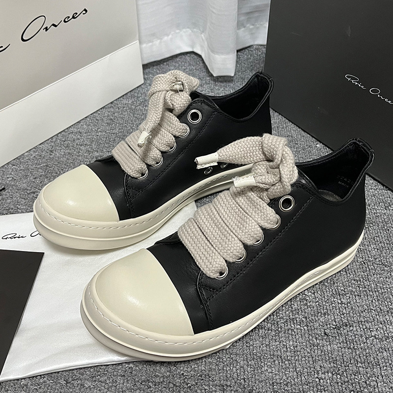 2026 Spring and Autumn Men's Low-Top Sports Leather Casual Versatile Thick-Soled Shallow Mouth Five-Hole Wide Lace-Up Height-Increasing Shoes 2026 Spring and Autumn Men's Low-Top Sports Leather Casual Versatile Thick-Soled Shallow Mouth Five-Hole Wide Lace-Up Height-Increasing Shoes