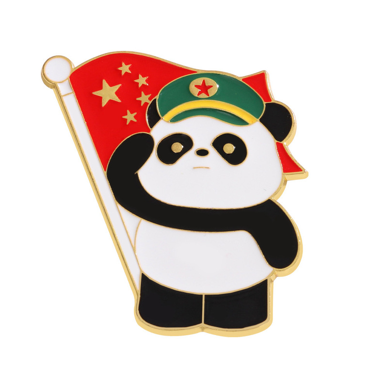 建国記念日パンダ冷蔵庫マグネット 11 祝賀記念品中国風かわいい動物磁気ステッカーパンダバッジブローチ|undefined