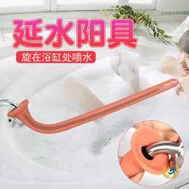 过江龙延水阳具柔软硅胶浴室女用自慰器后庭灌肠成人性用品