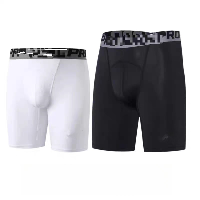 Quasi-person Basketball Compression Pants High Elastic Men's Basketball Sports Fitness Running Training Five-point Pants Bottom Tight Shorts Quasi-person Basketball Compression Pants High Elastic Men's Basketball Sports Fitness Running Training Five-point Pants Bottom Tight Shorts