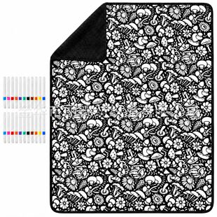 �羳����DIY Coloring Blanket DIY�T�f̺�m���ճ��ͼҾ��b�ë̺