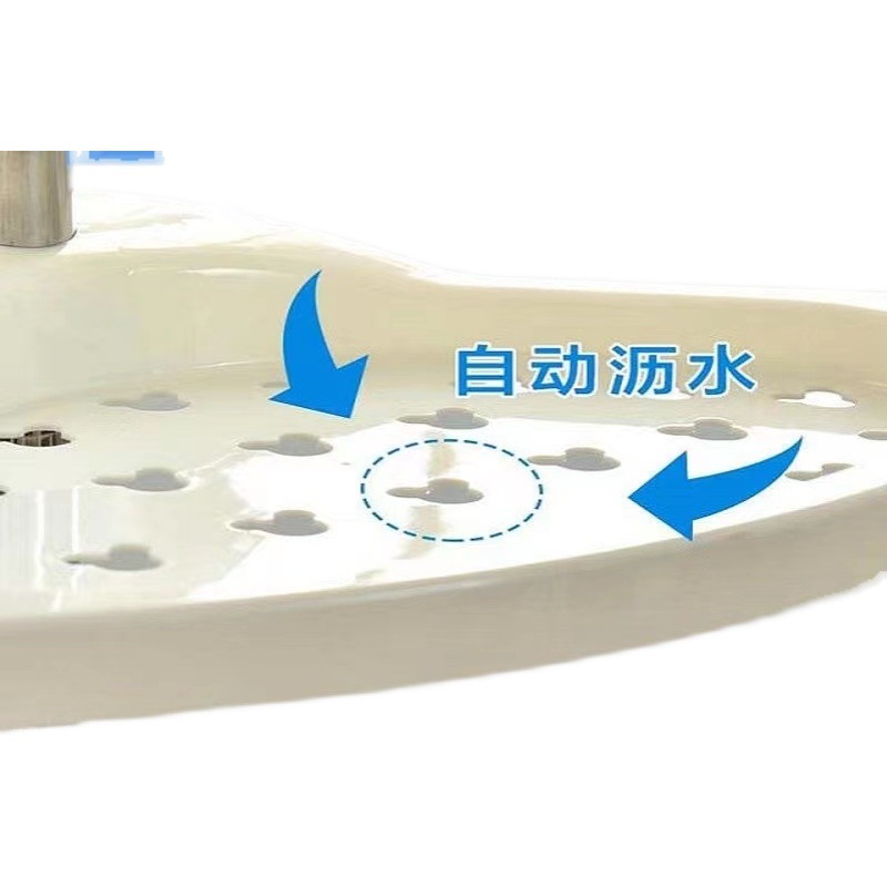 Estante de almacenamiento de esquina de baño de acero inoxidable sin perforación