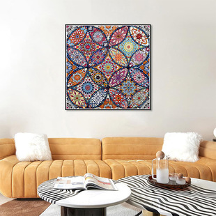 Source factory cross-border diamond painting diy shaped diamond brick painting temu Amazon explosions living room decorative painting