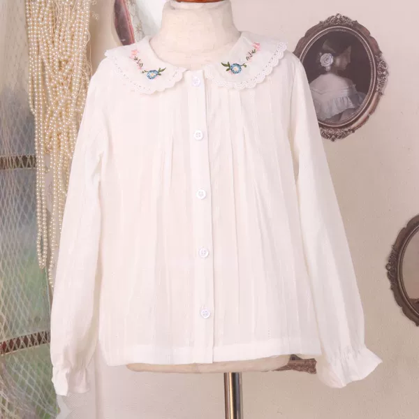 White embroidery single piece