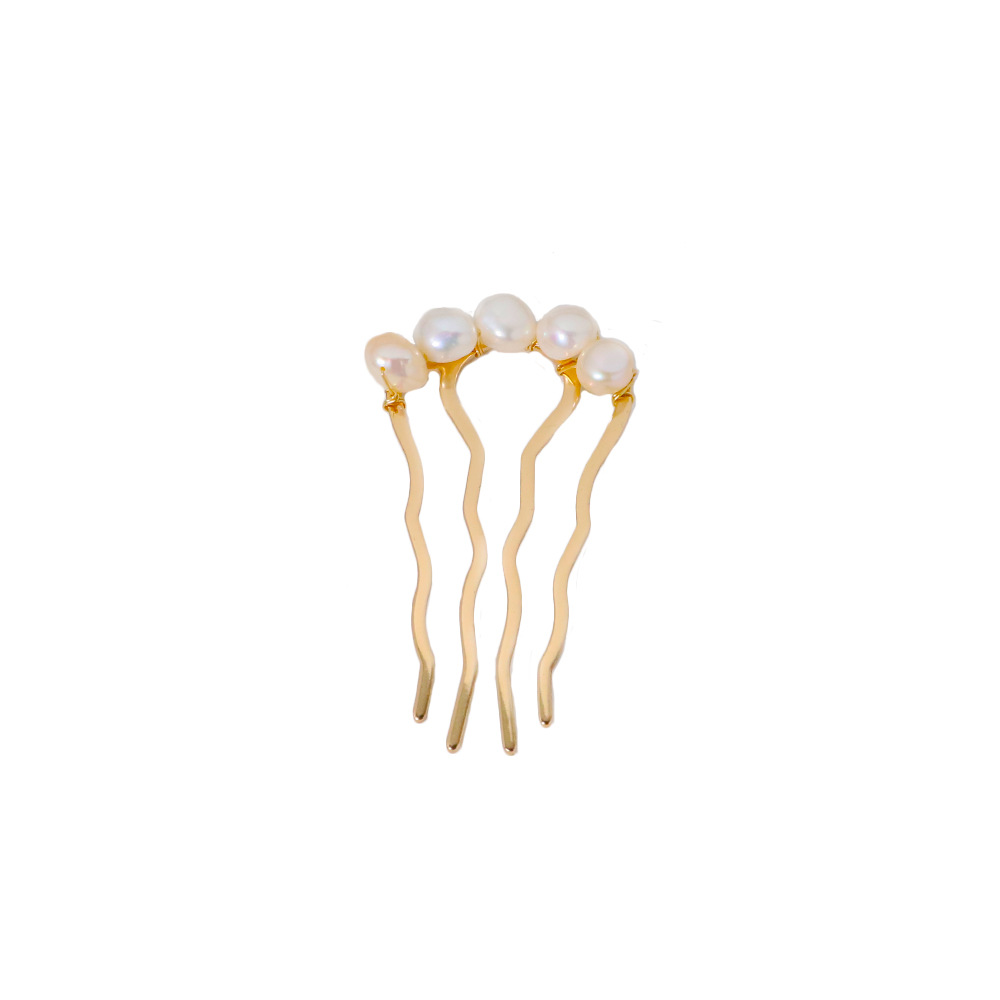 Perla de alta sensación en forma de U clip de cabello bola cabeza fija artefacto clip de cabello nuevo peine de cuatro dientes joyas al por mayor image 6