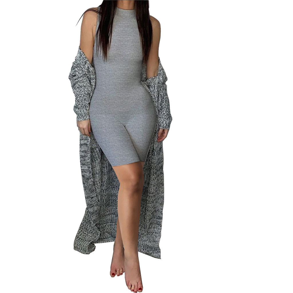 175g Weight Sleeveless Sleeve Length Full Length Pants Length Polyester Fabric Type High Waist Waist Line Casual Pants, Jumpsuits Pants Type High Elasticity Elasticity Holiday, Daily, Date Occasion Skinny Fit Type Solid Color Pattern Summer Season Women's Gender Streetwear Style Wholesale Women's Streetwear Solid Color Sleeveless Bodysuits 16