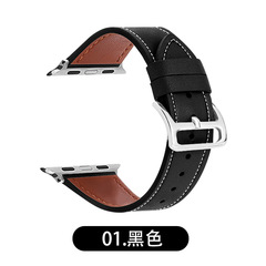 適用蘋果iwatch華為三星apple watch愛馬仕真皮男女智能手錶錶帶