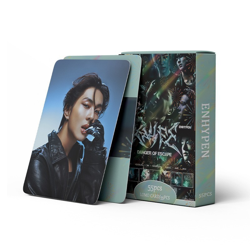 Cadena total, una gran cantidad de stock, 55 hojas de tinta BT SK IVE ATEEZ KPOP, estrellas coreanas alrededor de LOMO