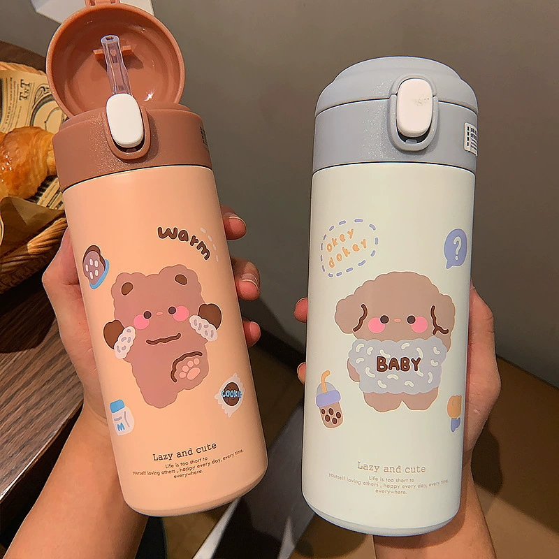 Ручной держательcute креативное стекло нержавеющая сталь для студентов со стеклом, простой и элегантный дизайн