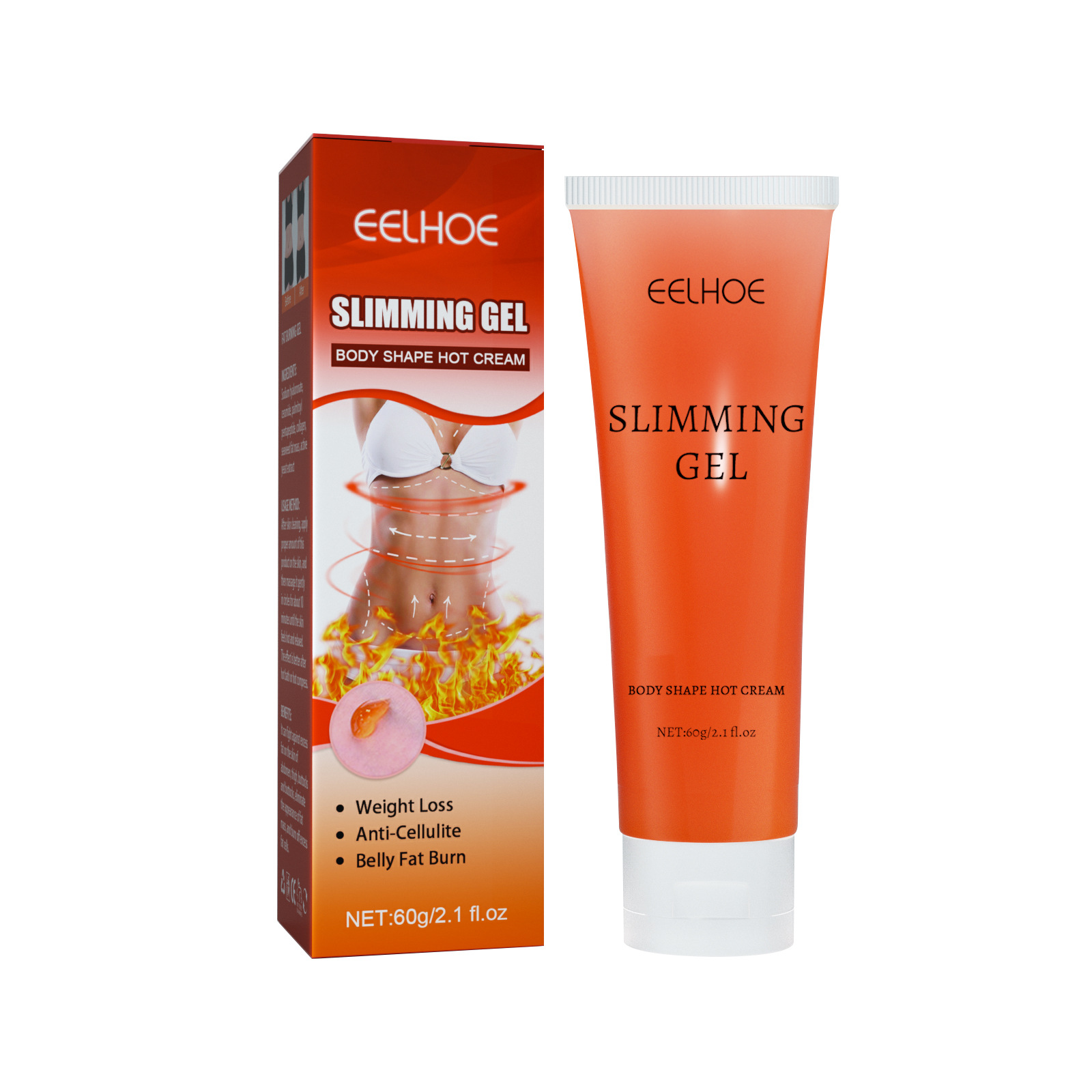 EELHOE Body Shaping Gel Sweat Slimming Moisturizing Firming Skin Revealing Body Curves Body Shaping Gel_voghion.com
