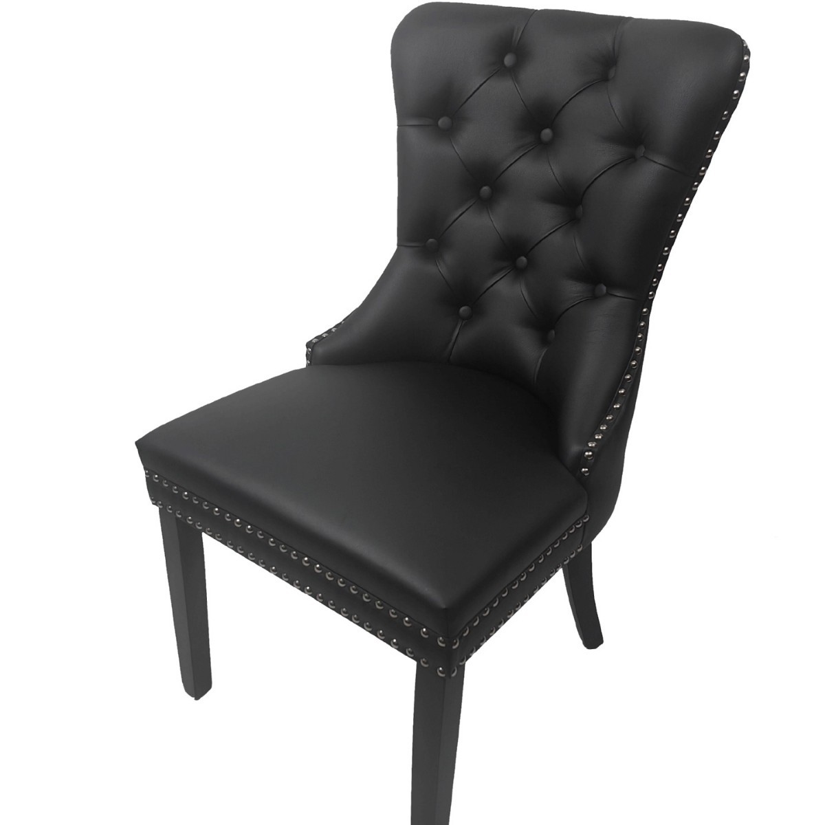 Silla de comedor de hotel de tela de estilo europeo silla de madera maciza de respaldo suave bolsa respaldo hebilla occidental restaurante comedor Silla de ocio al por mayor