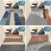 Elastic plastic blue carpet PVC, new collection, increased thickness