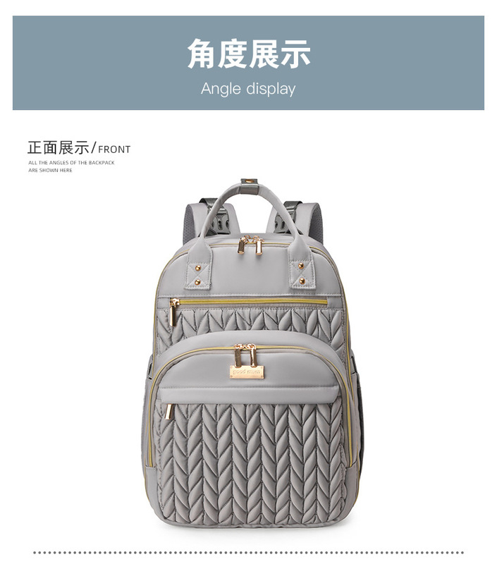 爆款背包妈咪包时尚婴儿尿布袋防水旅行背包尿布垫跨境双肩包轻便|undefined