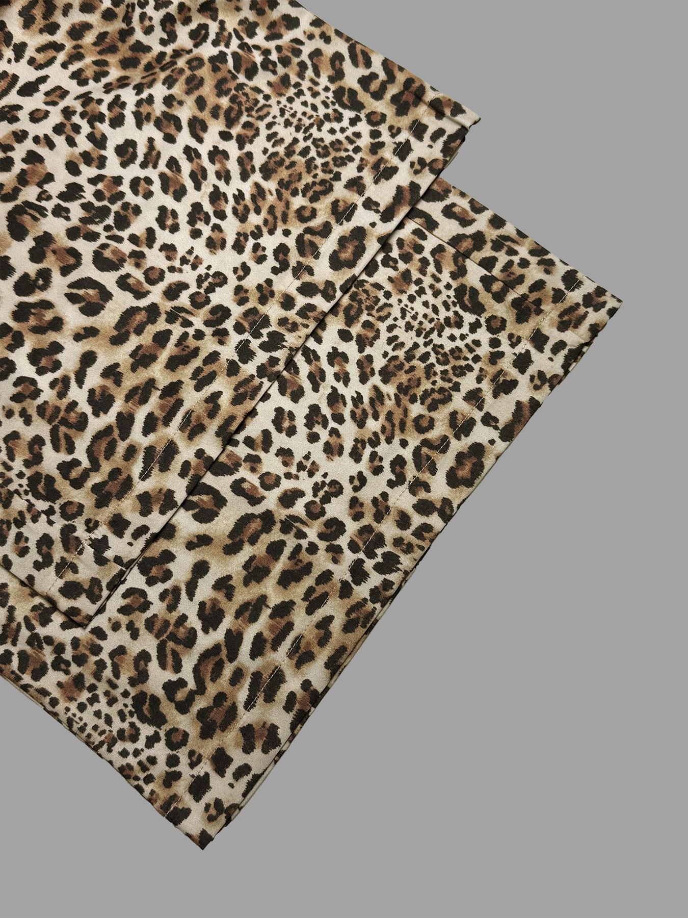 Vida byxor för kvinnor med leopardmönster höst och vinter_voghion.com