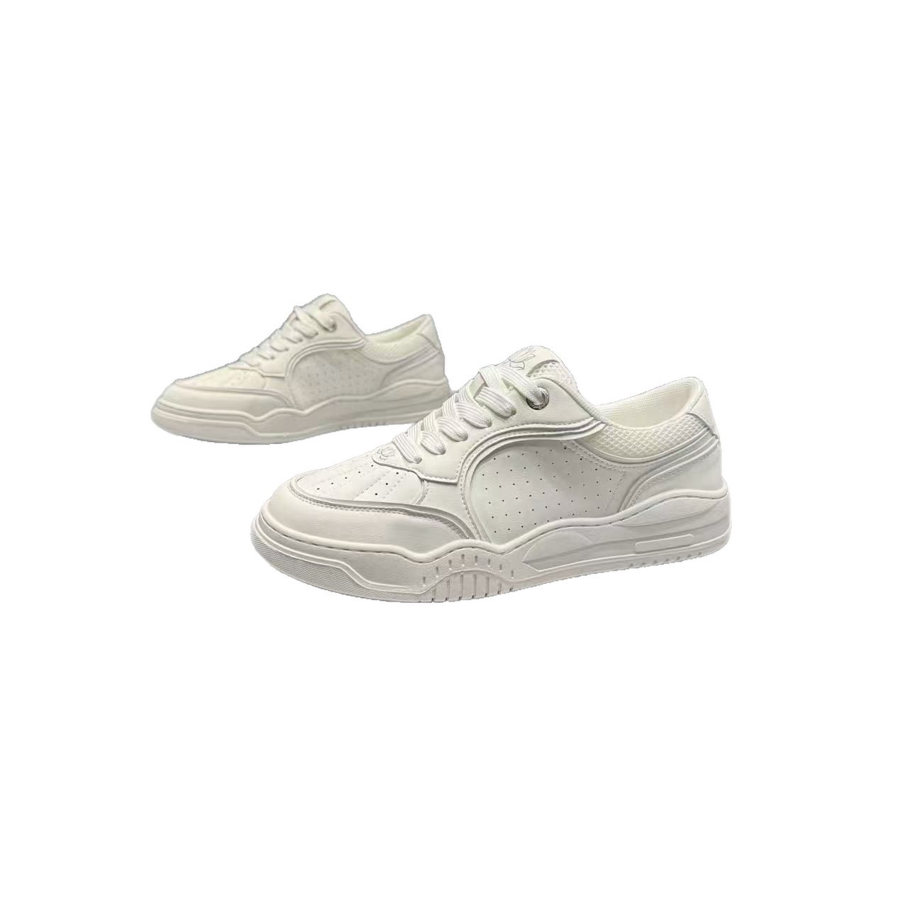 Men's White 2026 Spring New FashiNew Versatile Casual Shoes Low-Top Sneakers_vogvips.com