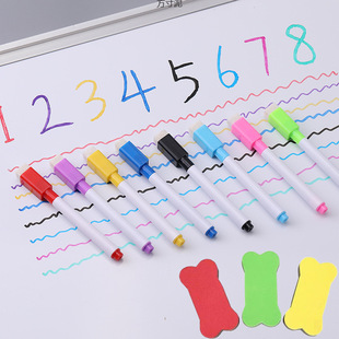 Children's whiteboard pen erasable color erasable water-based drawing board graffiti marker pen color brush brush factory one wholesale