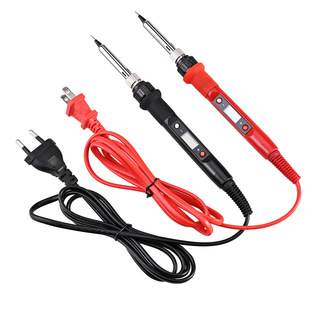 Factory direct cross-border foreign trade European regulations US regulations electric soldering iron 80W high power LCD digital display Luo iron temperature regulating electric soldering iron