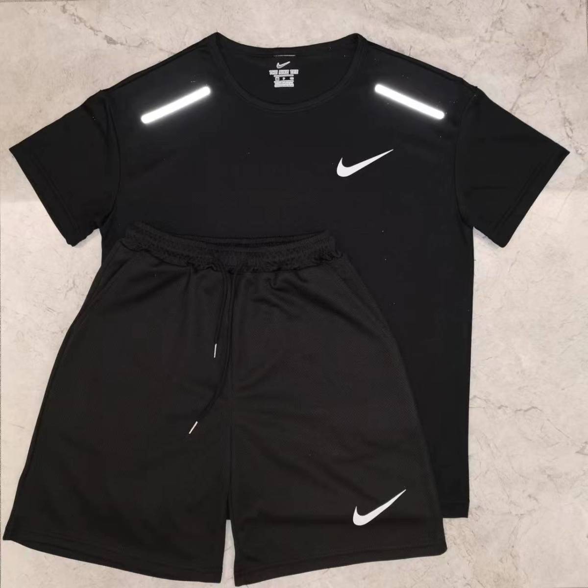 thumbnail for American T-shirt Sports Students Training suit Short-sleeved Track and Field Men&#039;s and Women&#039;s Running suit Fitness Basketball Sportswear Required Q