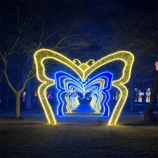 Featured Modeling Outdoor Butterfly Arch Angel Crutches Animal Led Ornaments Park Scenic Spot Lighting Landscape Lights