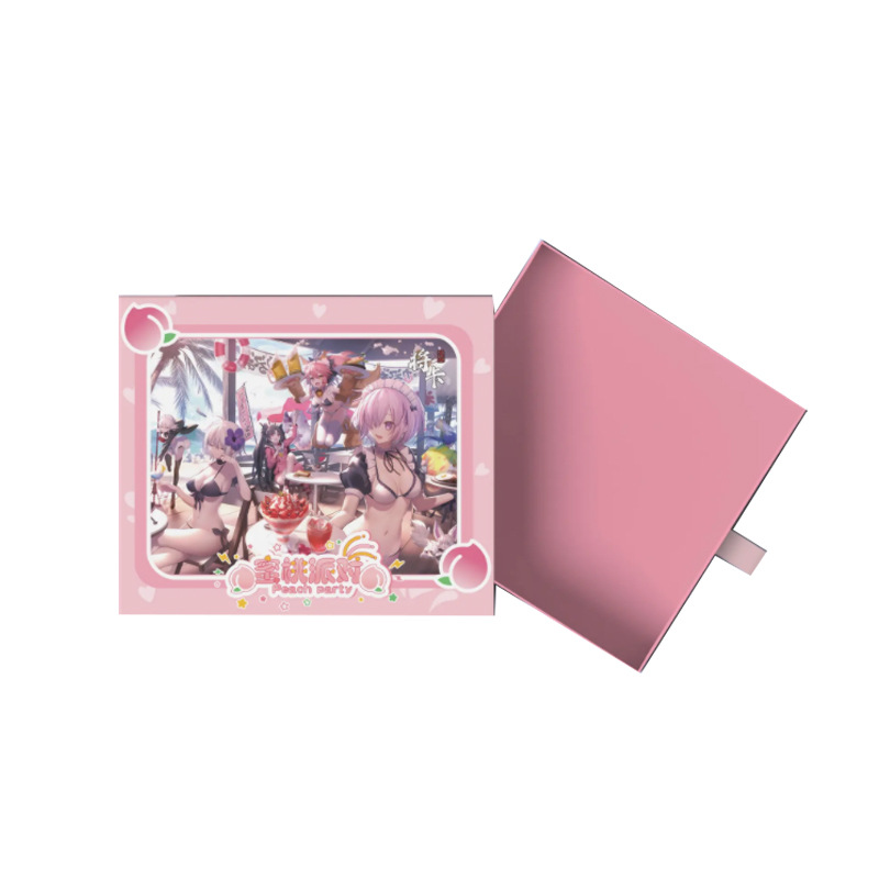 Little Frog Goddess Story 5 yuanes Pack 8 pop-up Tarjeta de cara roja pretty Girl Card anime juego periférico caja ciega