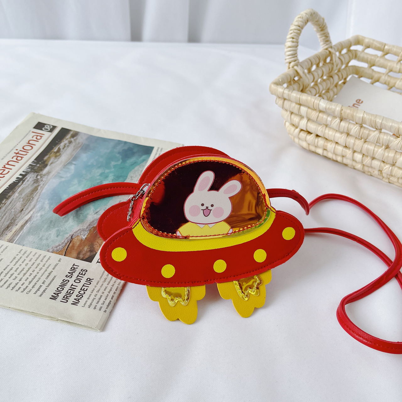 Bolso de los nuevos niños de Corea lindo bolso de hombro de dibujos animados niños y niñas bebé moda crossbody cambio accesorios bolsa