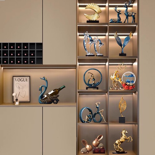 Modern living room decor accessories home figure TV cabinet liquor cabinet desk bedroom soft decoration crafts