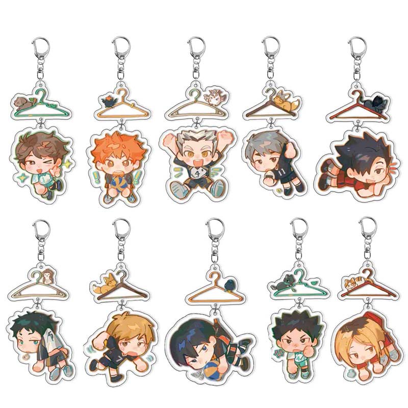 Haikyuu!! Hinata Shoyo Acrylic Keychain Pendant Anime Merchandise Cross-Border Ready Stock Pendant