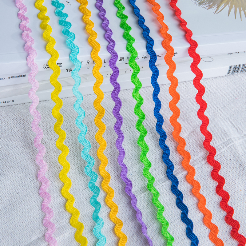 24 metros onduladas de polipropileno correa diy accesorios de ropa 0.5CM marineras correa sofá cortina decoración encaje