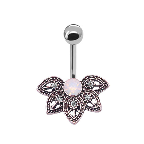 Gaby European and American cross-border fan-shaped navel ring protein navel ring navel ornaments navel nail human body piercing jewelry piercing jewelry