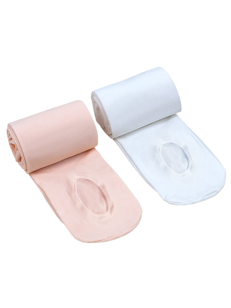 Calcetines de baile para niños, otoño e invierno, medias de ballet para niñas y adultos, pantimedias, calcetines de práctica de baile color piel