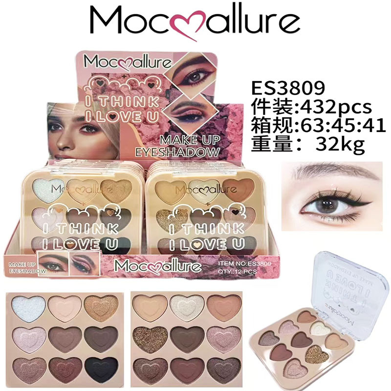 Mocoallure nuevo comercio exterior sombra de ojos transfronteriza multicolor mate perlada color tierra brillante blush maquillaje al por mayor