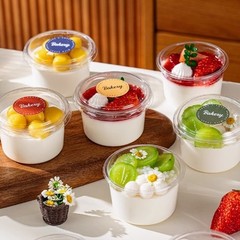 インターネット有名人ミニカスタードプリン包装箱クリームデザートケーキカップ子供の日増粘デザートフルーツカップ