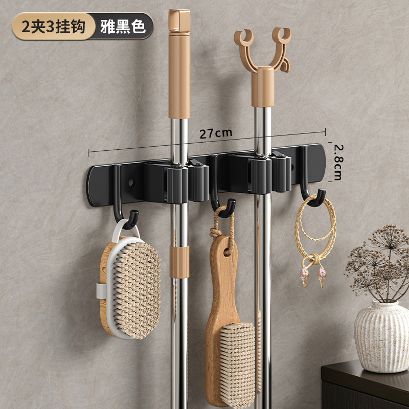 Tout noir-2 clip 3 crochets (perforation/double utilisation sans perforation)