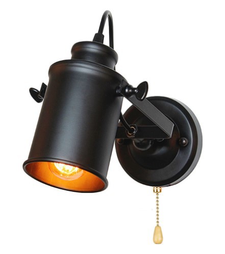 Americano retro pasillo proyector lámpara de pared balcón bar dormitorio lámpara de noche interior lámparas Zhongshan iluminación al por mayor